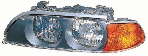 depo bmw e39 right yellow headlight, front view of depo bmw e39 headlight DEPO BMW E39 Right Yellow Headlight - Compatible 1996-2000 Models | H7 & HB3 Bulbs DEPO BMW E39 Right Yellow Headlight 1996-2000 depo, bmw-e39, right-headlight, yellow-headlight, car-accessories, headlights, automotive-lighting, car-owners, bmw-enthusiasts, ai-generated