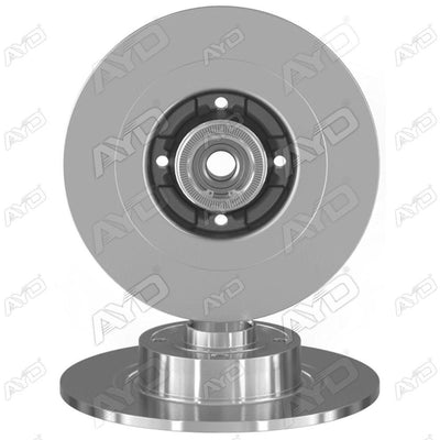 AYD 10-50520B Brake Disc Megane II 03-09 Sw / Scenic II 03-09 Rear Straight with Bearing 270-4 — Brake Rotors & Drums