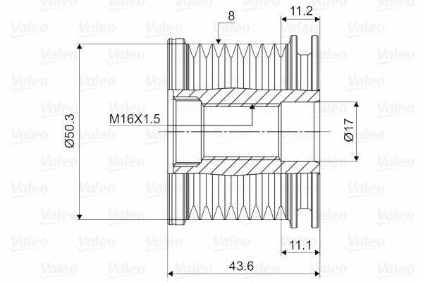 valeo alternator pulley x164 w164 w251, vaio alternator assembly showing dimensions VALEO Alternator Pulley - Compatible with X164 09-12, W164 05-09, W251 06-12 | Precision Engineering for Vehicle Owners & Mechanics VALEO Alternator Pulley X164 W164 W251 valeo, alternator-pulley, vehicle-parts, mechanic-tools, auto-repair, vehicle-owners, car-maintenance, precision-engineering, automotive-repair, ai-generated