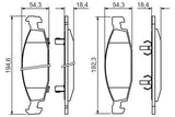 BOSCH Front Brake Pads - Jeep Grand Cherokee II