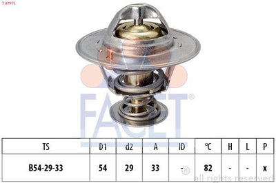 Facet 7.8797S Thermostat Cruze 2.0 Captiva 2.0 C140 — Water Pump & Thermostat