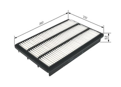 Bosch 1457433339 Air Filter Pajero V7 V9 3.2 DI-D 00 — Air & Cabin Filters