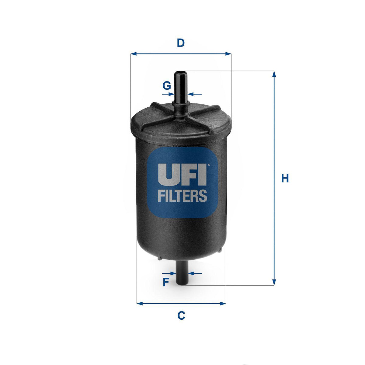 Ufi 31.948.00 Fuel Filter (Renault Clio-Megane-Laguna / Citroen C2-C3 1.4 1.6-C4 1.4 1.6 / Peugeot 206-207-307