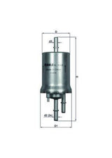 MAHLE KL156-3 Fuel Filter - Fits Beetle and Bora — Fuel Delivery