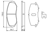 BOSCH 0986494241 Brake Pad Set for Grand Vitara I & II — Brake Pads