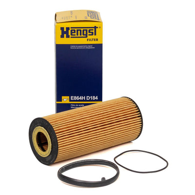 Hengst E864HD184 Oil Filter Audi A4 A5 A6 A7 A8 Q5 Q7 Porsche Cayenne Panamera VW Touareg 2.8 3.0 3.2 FSI 2005 — Oil Filters