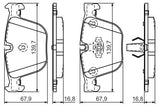 BOSCH 0986494294 Rear Brake Pad Set - Compatible with BMW 3, 5 and 4 more models — Brake Pads