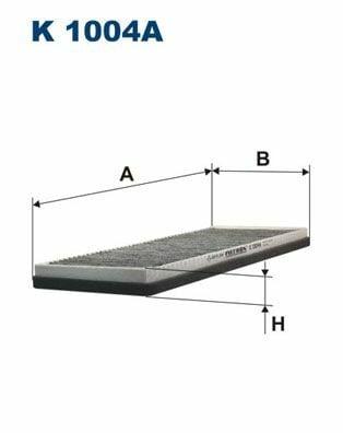 FILTRON K1004A Pollen Filter - Active Carbon Cabin Filter for 96-Passat — Air & Cabin Filters