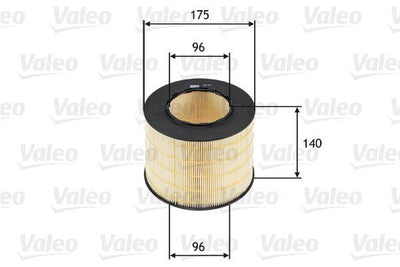 Valeo 585714 Air Filter (Saab 9-5 Estate 3.0 TiD) — Air & Cabin Filters