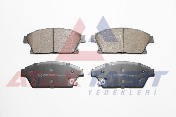 AP 05P1562 Brake Pad Front with Wear Indicator Opel Astra J 1.6i 16 Rim 2009-2016 / Mokka 1.4 2012-/ Zafira C 1.6 2011-/ Chevrolet Trax 1.6 2012-2014 / Cruze 1.6 2009-2014 /