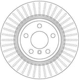 TRW DF6512S Rear Brake Disc - 2 Pieces for 11-3 Series Vehicles F30-F31-F34-F80 — Brake Rotors & Drums