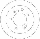 TRW Disc Brake Rotors for 2003-2007 Sorento 2.5 CRDi - 2 Pack — Brake Rotors & Drums