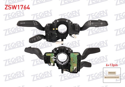 Zegen ZSW1764 Headlight Turn Signal Wiper Kumanda Arm Audi A4 B8 2009-2016 / A5 2013-2017 / A6 C7 — Tail, Signal & Reflectors