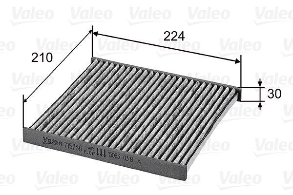 Valeo 715756 Cabin Air Filter Micra K13 12 > Note 13 > — Air & Cabin Filters