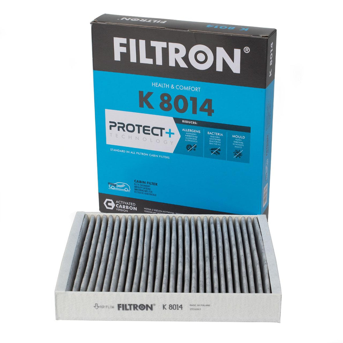 Filtron K8014 with Carbon Cabin Air Filter Chevrolet Cruze Aveo Trax Opel Astra J Insignia A Meriva B M — Air & Cabin Filters
