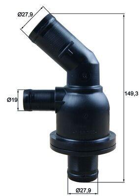 Mahle TH5587 Thermostat 87C Renault Twingo III/Smart Fortwo-Forfour 0.9-1.0 — Water Pump & Thermostat