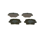 bosch brake pads front view, bosch brake pads side view, bosch brake pads technical specifications BOSCH Brake Pads (Set) for 17-Inch Insignia | Low-Metallic, ECE-R90 Certified BOSCH Brake Pads 17-Inch | Insignia Models bosch, brake-pads, car-accessories, automotive-parts, mechanics-tools, low-metallic, insignia-brake-pads, car-owners, braking-system, ai-generated