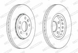 FERODO DDF2507C Front Brake Disc - 296mm — Brake Rotors & Drums