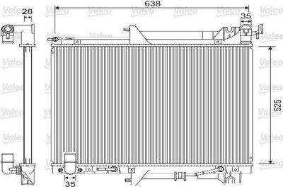 Valeo 733146 Su Radiator Mitsubishi L200 Triton 2.5 DI Automatic Gear