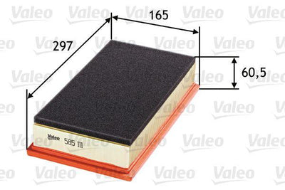 Valeo 585111 Air Filter Alfa Romeo 147/GT 1.9 JTD — Air & Cabin Filters