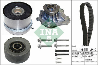 INA 530072430 Timing Set + Water Pump 03-Astra.G.H.J-Vectra.C-Insignia.A-Cruze 1.6 *Z16xep* 146Dis — Water Pump & Thermostat