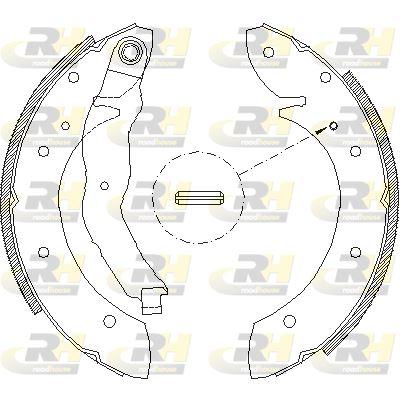 ROADHOUSE 4396.01 Brake Shoe Set — Brake Cables & Hardware