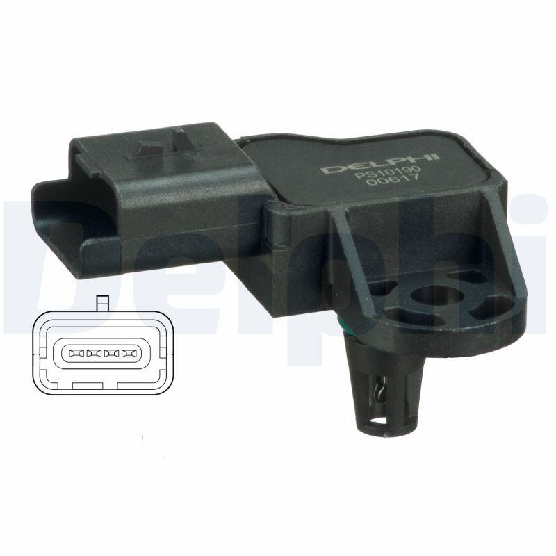 Delphi PS10190 Air Pressure Sensor Mini R55 R56 R57 Ds5 C4 Ds3 C4 Picasso C5 III C4 II Ds4 Rcz P — Vehicle Sensors & Switches