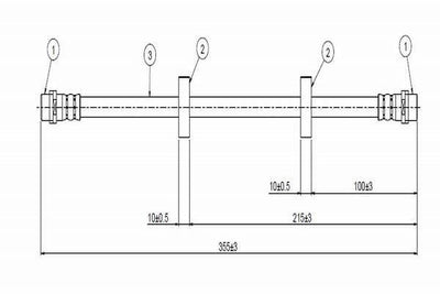 CAVO Brake Hose C800.428.A - 2 Pack for Transporter T4 (91-95) — Brake Hydraulics