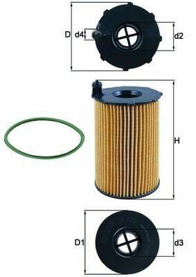MAHLE OX420D - Oil Filter for 2011 Touareg, Q7, Cayenne 3.0 TDI — Oil Filters