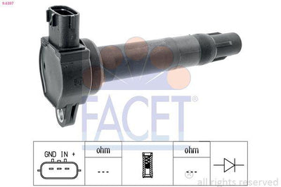 Facet 9.6397 Ignition Coil Kalem Asx Lancer Outlander 4007 C-Crosser 1.8 2.0 06-12
