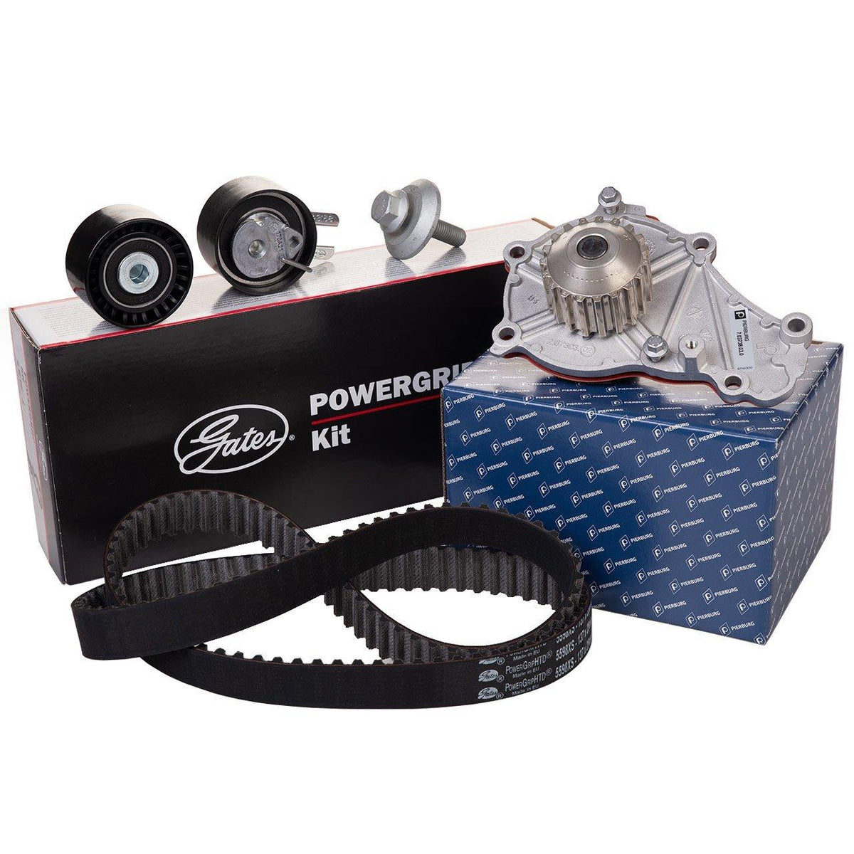 Gates Citroen C4 Picasso Timing & Water Pump Kit - Compatible with 1.6 HDi Euro4 — Water Pump & Thermostat