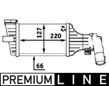 MAHLE Turbo Radiator Intercooler CI55000P - Compatible with Astra G 1.7D-2.0D — Turbo & Supercharger