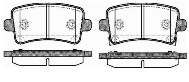 MGA 55196 Rear Brake Disc Brake Pad Wva 24421 (Opel: Insignia All Model 08 -) ‘ 17-18 (Inch) Rim ‘ — Brake Pads