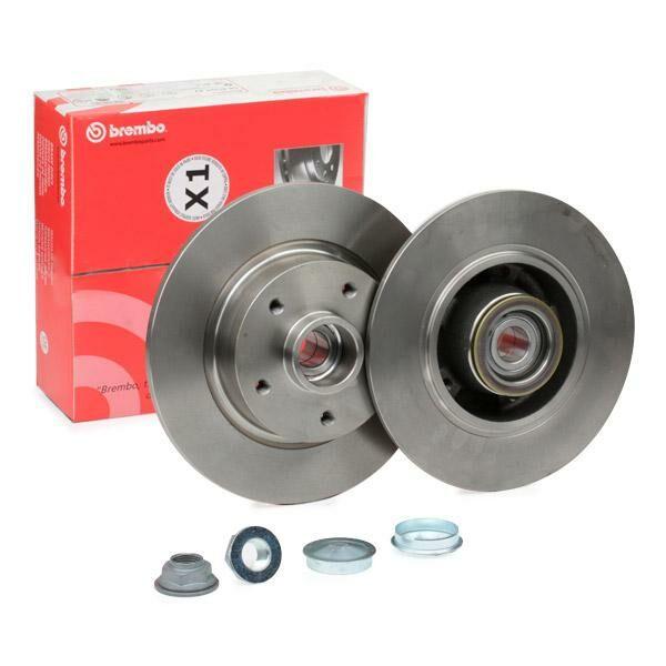 Brembo 08.B391.27 Renault Megane III SW Scenic III Clio IV 1.5 dCi Rear Brake Disc EPS — Brake Rotors & Drums