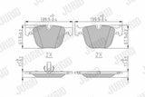 JURID Brake Pads E-65 Rear 7.40