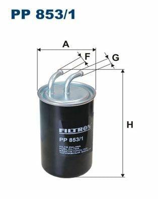 FILTRON PP853-1 Diesel Filter - Compatible with 2007 Mitsubishi Outlander 2.0 — Fuel Delivery