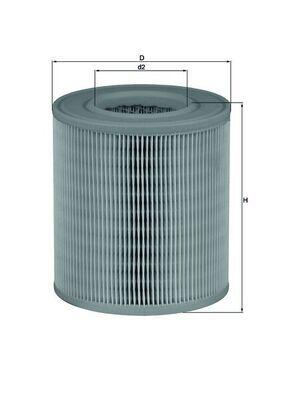 Mahle LX1253 Air Filter A6 C6-A6 C6 Avant 2.0 TDI-TFSI 04-11 Bre-Blb — Air & Cabin Filters