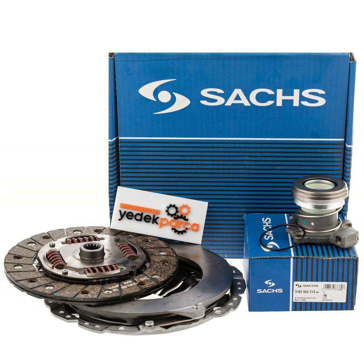 Sachs Clutch Set for Opel Zafira B 1.6 (Z16XEP) - Includes Pressure Plate and Hydraulic Release Bearing — Clutch & Flywheel