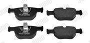 jurid brake pads for range rover iii, technical specifications of jurid brake pads, packaging of jurid brake pad set JURID Brake Pads - Range Rover III 3.0 Td6 Front Set for Vehicle Owners & Mechanics | 19.1 mm Thickness JURID Brake Pads for Range Rover III - Front Set jurid, brake-pads, range-rover, 3-0-td6, vehicle-parts, car-maintenance, mechanics, car-enthusiasts, front-brake-set, ai-generated