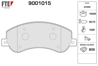 Fte 9001015 Brake Pad Amarok Front 10 > — Brake Pads