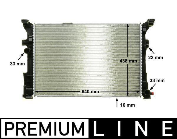 Mahle CR 2169 000P Su Radiator Mercedes W176 / W246 / X156 / C117 — Radiators & Fans