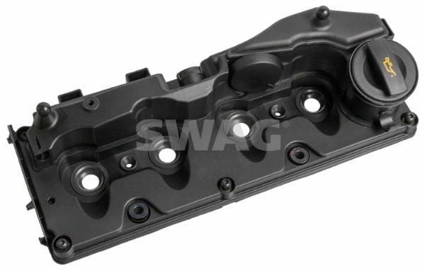 swag camshaft cover for vw amarok and crafter, black plastic camshaft cover from swag SWAG Camshaft Cover - Compatible with VW Amarok 2010 and Crafter 2012 | Black Plastic SWAG Camshaft Cover for VW Amarok & Crafter swag, camshaft-cover, vw-amarok, vw-crafter, black-plastic, car-parts, mechanics, car-maintenance, ai-generated, gasket-included