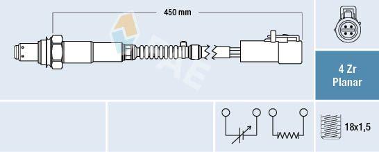 FAE 77447 Lambda Sensor Ford C-Max II 1.6 Ti 10-/Focus C-Max 03-07 — Oxygen & Air-Fuel