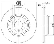 hella pagid brake disc front ventilated for bmw e90, pack of two brake discs for bmw e90 HELLA PAGID Brake Disc - Ventilated Front for BMW E90 | 2 Pieces HELLA PAGID Brake Disc BMW E90 Ventilated brake-disc, bmw-e90, ventilated-brake-disc, hella-pagid, car-parts, performance-braking, brake-accessories, car-owners, ai-generated, aftermarket-parts