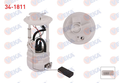 Veka 34-1811 Fuel Tank Level Float 3 Bar Head Size 135mm Fiat Marea 1.6i 16V 1996-2007 /Brava 1.2 16V-1.6 16V — Fuel Delivery
