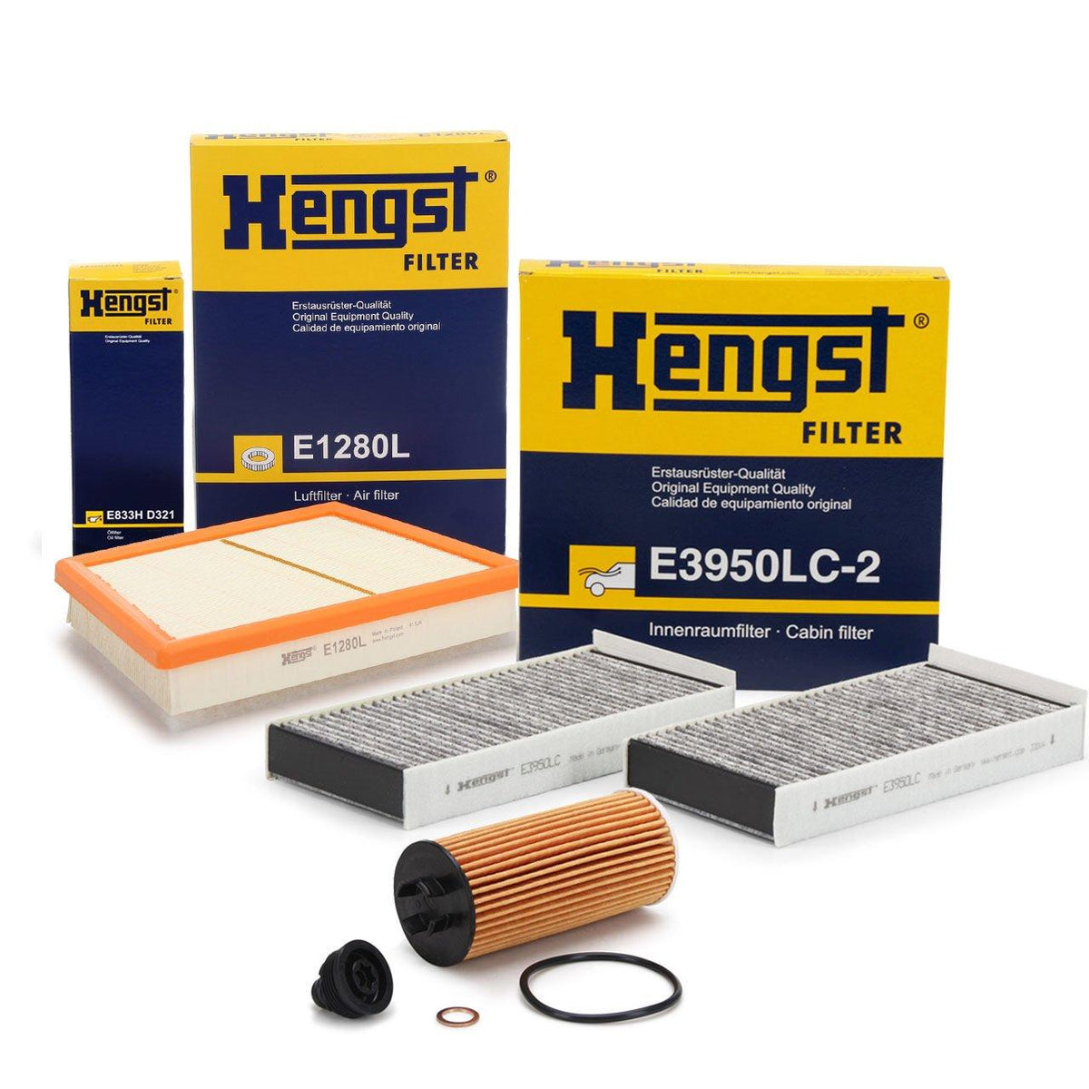 Hengst Mini Cooper F55-F56 Body 1.6 Gasoline Scheduled Service Filter Set