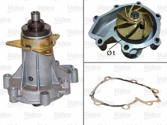 VALEO Water Pump - Cooling System for Mercedes W124 — Water Pump & Thermostat