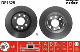 TRW DF1625 Disc Brake - Ventilated 256mm for Vectra and Astra — Brake Rotors & Drums