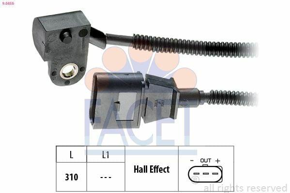 FACET 9.0456 Camshaft Speed Sensor 345mm - Compatibility with Golf, Jetta and 2 more models — Vehicle Sensors & Switches