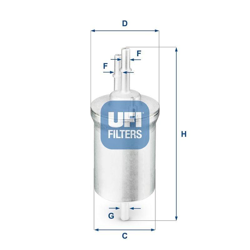 ufi fuel filter for golf and jetta models, dimensions of ufi fuel filter UFI Fuel Filter - Benzin Filtresi for Golf IV, Jetta 1.4-2.0 FSI | 6.4 Bar UFI Fuel Filter - Compatible with Golf and Jetta ufi, fuel-filter, golf, jetta, car-parts, automotive, engine-maintenance, fuel-system, ai-generated